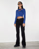Afbeelding van Low Rise Seam Jeans in Zwart