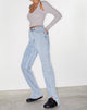 Afbeelding van Rechte Jeans in Light Wash Blue