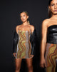 Afbeelding van MOTEL X IRIS Bexley Mini Dress in aardetinten