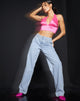 Afbeelding van Nanda Crop Top in Satijn Roze