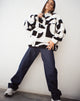 Naira Jacket in Geo Zwart en Wit