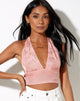 Afbeelding van Nanda Crop Top in Satin Rose Coral Blush