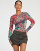 beeld van Narita longsleeve top in festivalprint
