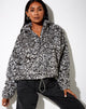 Afbeelding van Nero Ring Pull Jacket in Animal Grey