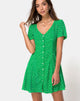 Afbeelding van Neyka Jurk in Mini Diana Stip Groen
