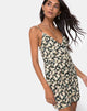 Afbeelding van Novia Slip Dress in Aster Zwart