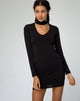 Afbeelding van Nymphea Bodycon Jurk in Zwart