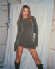 Afbeelding van Onata Mini Dress met lange mouwen in donkergrijs