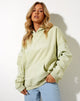 Afbeelding van Oversize Hoodie in Green Graffiti Magic Embro