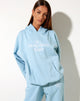 Afbeelding van Oversize Hoodie in Nantucket Blue Motel Beach Club