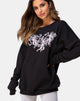 Afbeelding van Sweatshirt in zwart Cherubijn