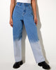 Afbeelding van Dip Bleach Parallel Jeans in Super Light Wash
