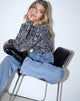 Afbeelding van Queren Crop Top in Abstract Animal