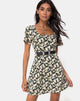Afbeelding van Peky Skater Dress in Aster Zwart