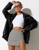 Afbeelding van Pelma Rok in Optic Square Zwart en Wit