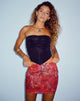 Afbeelding van Penina minirok in abstract paisleyrood