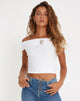 Pico Bardot Top in Wit