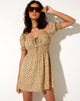 Afbeelding van Poleze Mini Dress in Washed Ditsy