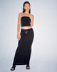 Afbeelding van Tulus Low Rise Maxi Skirt in Zwart