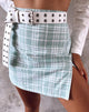 Afbeelding van Rinka minirok in tafelkleed Neo Mint