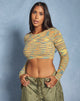imaga van Salaka Crop Top in Space Dye Orange