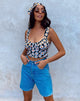 Afbeelding van Gladis Vest Crop Top in Daisy Love Zwart