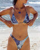 Afbeelding van Pami Bikinitop in abstract gebloemd blauw