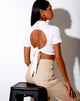 Afbeelding van Que Crop Top in Rib Ivoor