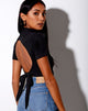 Afbeelding van Que Crop Top in Rib Zwart