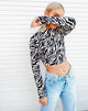 Afbeelding van Quelia Crop Top in 90s Zebra