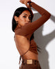 Afbeelding van Quelia Crop Top in Rib Cocoa