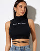 Afbeelding van Quera Crop Top in Zwart Cross My Heart Embro
