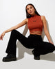 Afbeelding van Quera Crop Top in Rib Picante met Engelen Embro