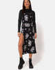 Afbeelding van Quinty Maxi Dress in Dragon Black