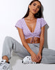 Afbeelding van Raeto Top in Ditsy Rose Lila