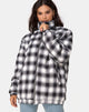Afbeelding van Raven Jas in Plaid Zwart Wit