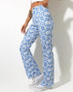 Afbeelding van Zoven broek in Love Checker Blue
