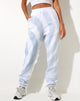 Afbeelding van Basta Jogger in Blauw en Wit Swirl Tie Dye