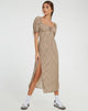 Afbeelding van Cello Midi Dress in Mini Gingham
