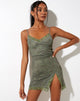 Afbeelding van Coti Bodycon Jurk in Mono Paisley Groen