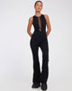 BEELD VAN Ginevra jumpsuit in lycra zwart
