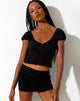 Afbeelding van Glasty Crop Top in Dainty Daisy Flock