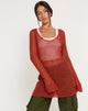 Afbeelding van Juwita Mini Dress in Burnt Orange