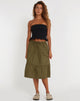 Afbeelding van Reef Midi rok in Loden Green