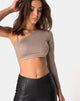 Afbeelding van Rhi Top in Cacao Spandex