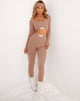 Afbeelding van Lulla Legging in zilver nerts met Modern Day Label Embro