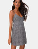 Afbeelding van Rilia Slip Dress in Ditsy Leopard Grey