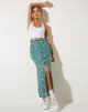 Afbeelding van Rima Midi rok in Floral Field Green