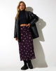 Afbeelding van Rindu Maxi Rok in Plum Daisy Embro