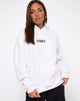 Afbeelding van Oversize Hoody in White Angel Embro